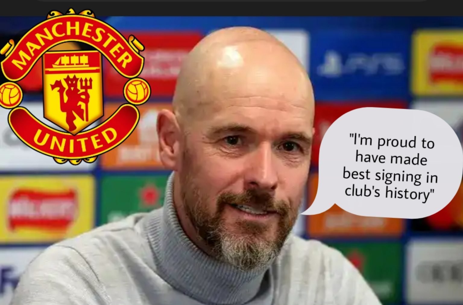 “He’s the Man United best signing and he has proven it…I’m so pleased to have signed him”: Erik ten Hag praises Man United player who extremely outstanding against Everton yesterday as he called him the Club’s best signing