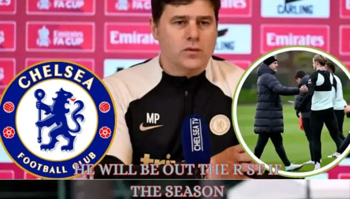 BREAKING NEWS: Chelsea Manager Pochettino broke down in tears as another 2 Key Chelsea player goes off injured during training ahead of FA Cup Clash, a very sad moment for Chelsea fans as the injury seems to be a career ending injury.