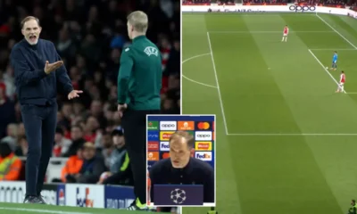 Bayern Munich and Thomas Tuchel believed they should have been awarded a second penalty against Arsenal.