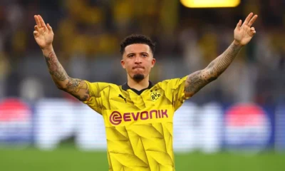 Jadon Sancho sends message after swapping Man Utd chaos for Champions League final