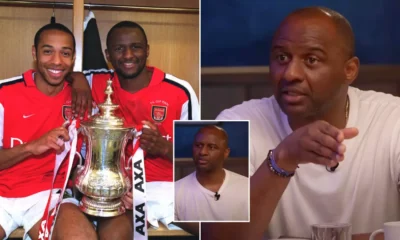 Arsenal legend Patrick Vieira names his dream five-a-side team that would be absolutely unbeatable