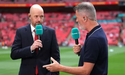 Erik ten Hag (left) has outlined why Joshua Zirkzee isn't starting.